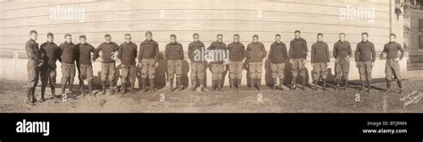 Football Yale Football Team Circa 1908 Stock Photo Alamy