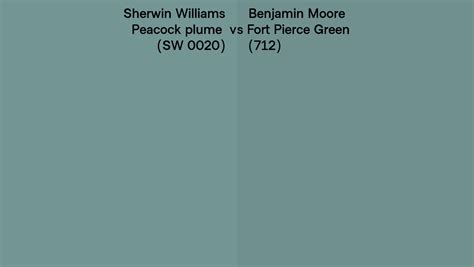 Sherwin Williams Peacock Plume Sw Vs Benjamin Moore Fort Pierce