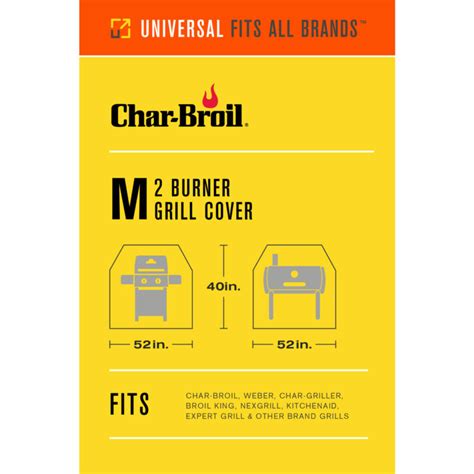 Char-Broil Black 2 Burner Performance Grill Cover by Char-Broil at ...