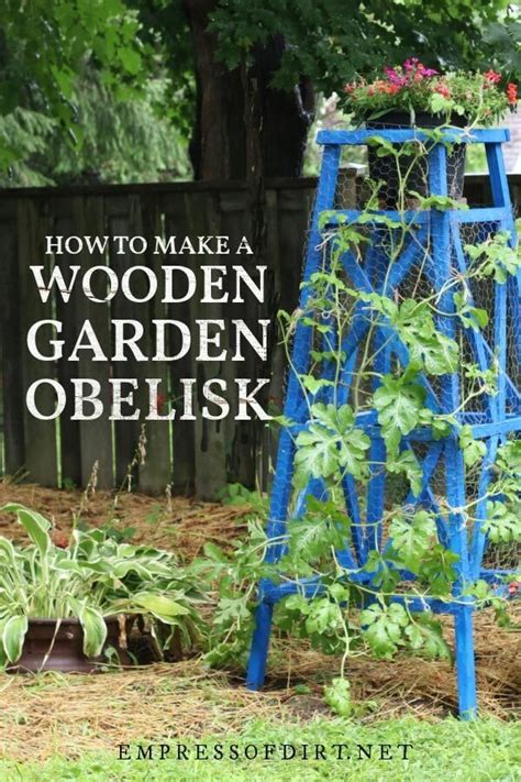 How To Build A Wooden Garden Obelisk Step By Step Instructions