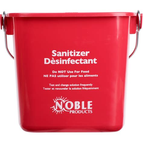 Noble Products 3 Qt Red Sanitizing Pail