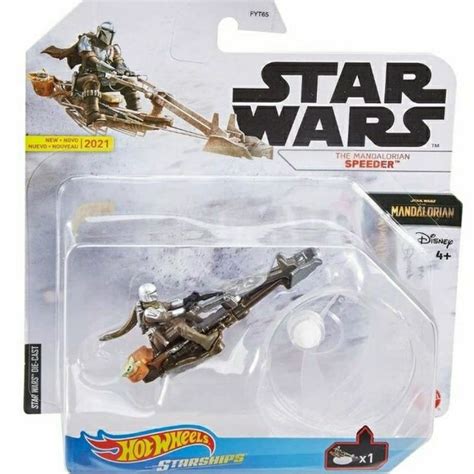 Hot Wheels Star Wars Mandalorian Speeder With Grogu Shopee Philippines