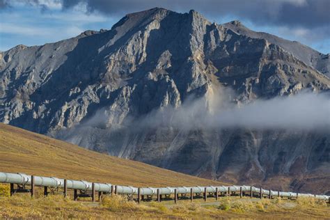 Mountain And Pipeline Brooks Range Alaska Carl Johnson Photography