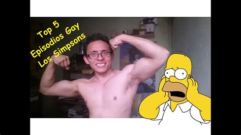 Top 5 Episodios Gay De Los Simpsons Gay Set YouTube