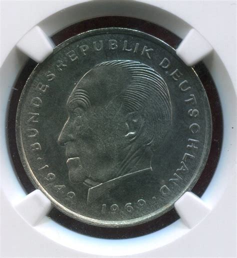 Bundesrepublik Deutschland BRD Germany 2 DM Mark 1969G 2 DM 1969 G