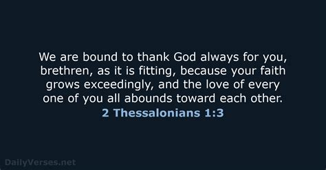 2 Thessalonians 1:3 - Bible verse (NKJV) - DailyVerses.net