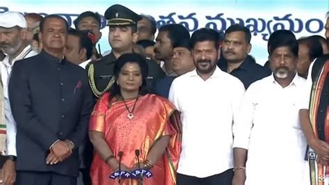 Telangana Cm Swearing In Highlights Revanth Reddy Sworn In As First Congress Cm Of Telangana