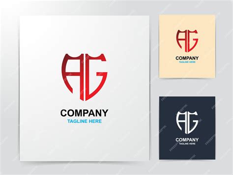 Diseño De Logotipo De Monograma Ag Creativo Vector Premium