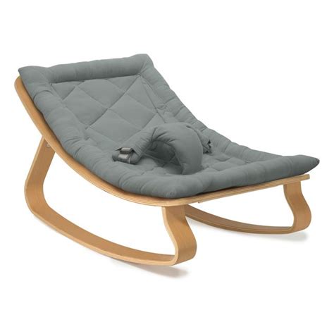 Levo Beech Wood Baby Bouncer Nude Charlie Crane Design Baby Smallable