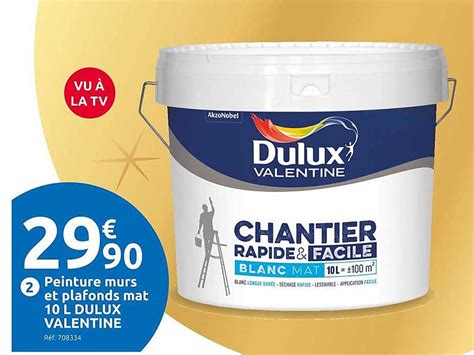 Offre Peinture Le Blanc Finition Parfaite Mat L L Gratuits Dulux