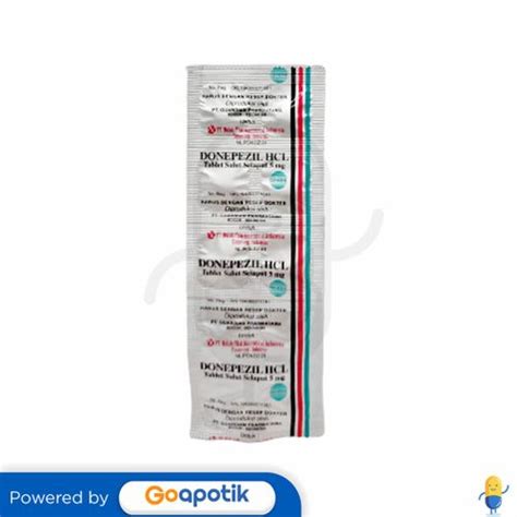 DONEPEZIL HCL NULAB 5 MG STRIP 10 TABLET Kegunaan Efek Samping