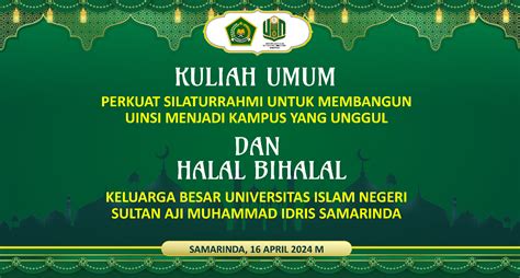 Uin Sultan Aji Muhammad Idris Samarinda Selenggarakan Kuliah Umum Dan