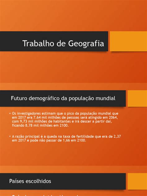 Trabalho De Geografia Pdf