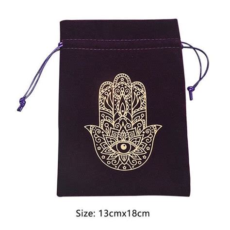 Jeu De Des Sac De Rangement En Velours Pentagramme Tarot Oracle