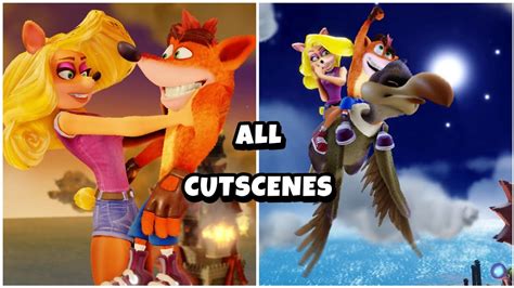 Crash Bandicoot N Sane Trilogy All Story Cutscenes Secret Ending