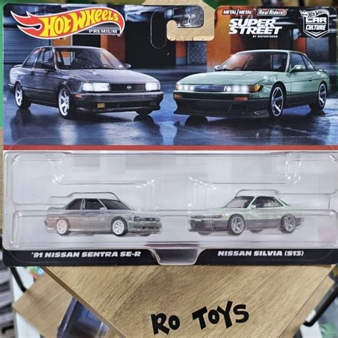 Hot Wheels Premium Twin Pack Nissan Sentra Se R Nissan Silvia S Shopee Singapore