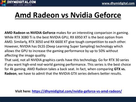 PPT - Amd Radeon vs Nvidia Geforce PowerPoint Presentation, free ...