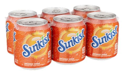 Sunkist Orange Soda, 6 cans / 8 fl oz - QFC