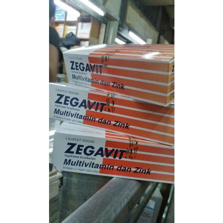 Jual Multivitamin Dan Zink ZEGAVIT Tablet Box Shopee Indonesia