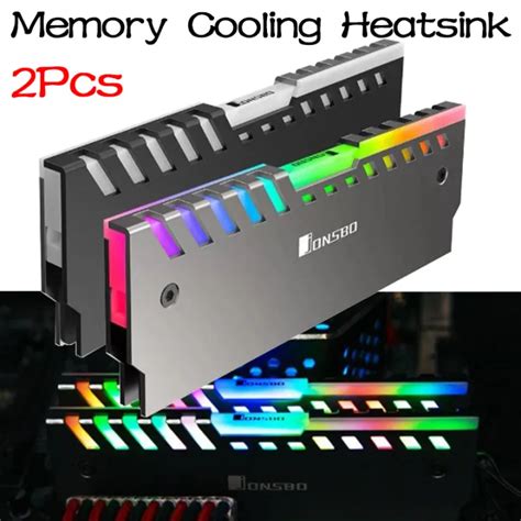 2PCS Jonsbo NC 2 Memory Cooling Heatsink Illuminated Vest Colorful