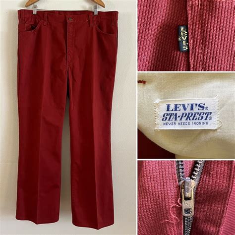 S Levis Sta Prest W L Pants Saddleman Bootcut Etsy