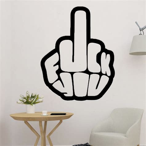 3D Datei Fuck You Wall Art 2D Modell für 3D Drucker zum