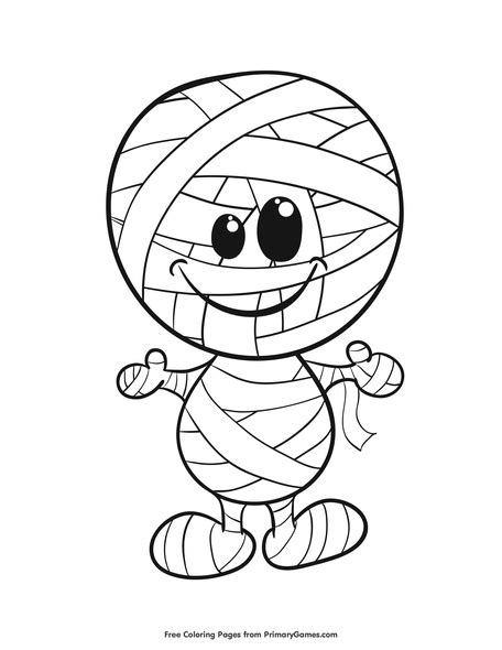 16 Mummy Halloween Coloring Pages Printable Coloring Pages