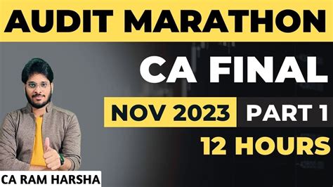 NOV 2023 CA FINAL AUDIT MARATHON FINAL AUDIT REVISION PART 1