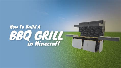 How To Build A Functional BBQ Grill In Minecraft YouTube