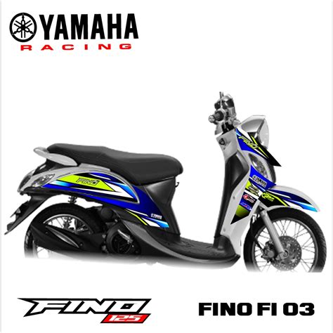 Jual Sticker Striping Semi Full Yamaha FINO FI 125 Sticker Lis Variasi