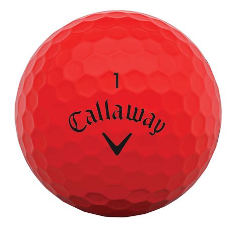 Callaway Supersoft Matte Red Golf Balls 12 Balls Golfonline