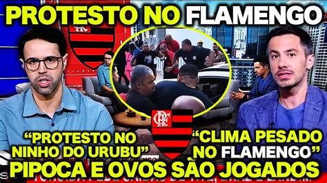 Urgente Press O E Protesto No Ninho Do Urubu Ovos E Pipoca S O