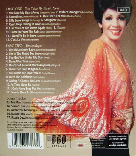 Shirley Bassey You Take My Heart Away Yesterdays Used 2cd Encore Records Ltd