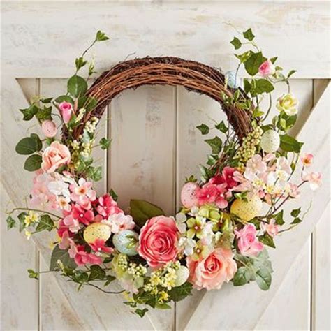 How To Diy A Flower Wreath Decorations In Spring 2019 Wreaths Easter