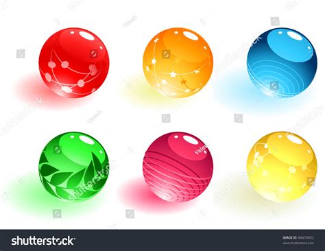 Refracting Spheres Vector Background Stock Vector Royalty Free