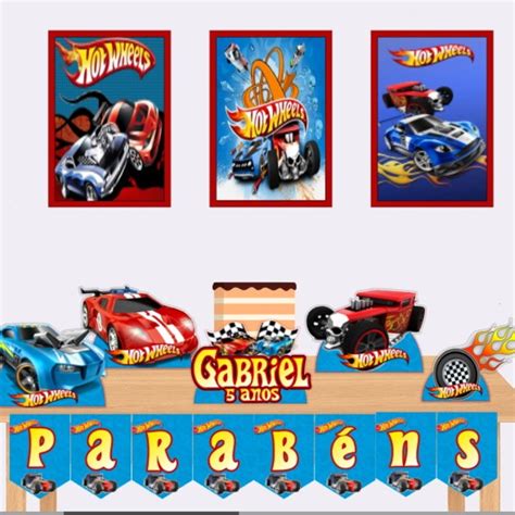 Kit Festa Em Casa Hot Wheels Elo7 Produtos Especiais