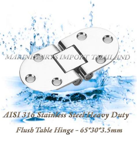 Aisi 316 Stainless Steel Heavy Duty Flush Table Hinge 653035mm