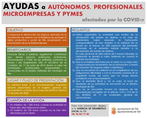 Convocatoria De Ayudas A Aut Nomos Profesionales Microempresas Y