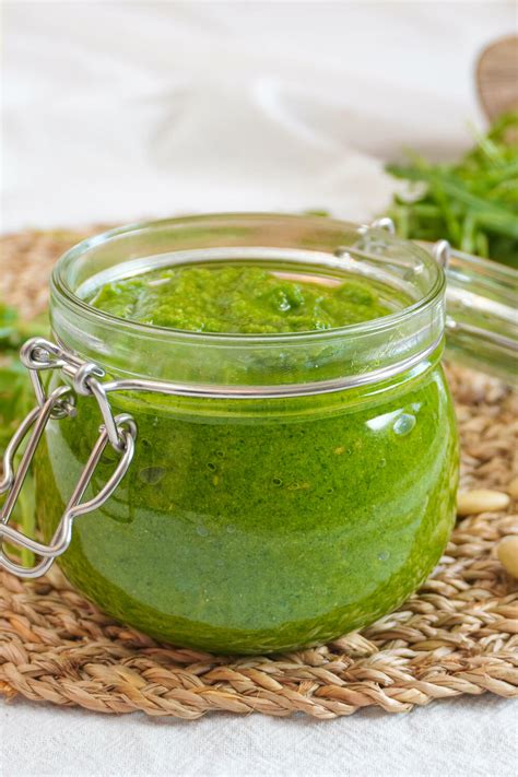 Receta Pesto De R Cula Y Almendras