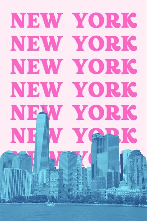 New York Poster New York City Art New York Skyline New York Wall Art Nyc Decor 5  Print Sizes