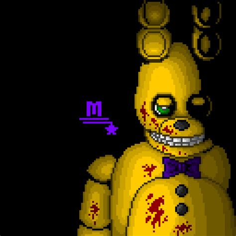 Spring Bonnie Springtrap Pixel Art Fnaf R Pixelart