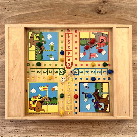 Coffret Jeu De L Oie Et Petits Chevaux Cartes Cie