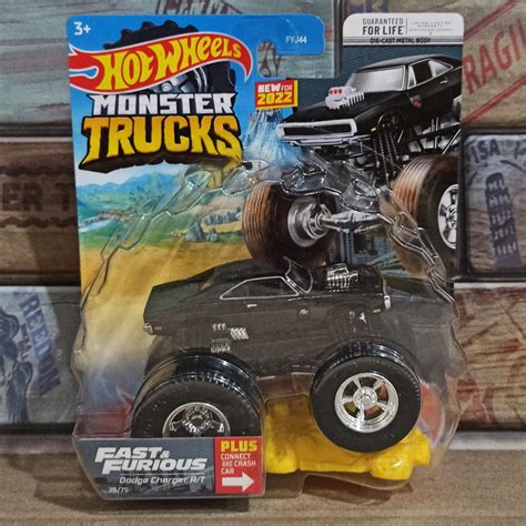 Jual Hot Wheels Monster Truck Bone Shaker Bad Scoop Dodge Charger RT FF Fast Furious Dome