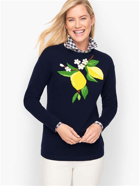 Talbots Lemon Sweater Miss Mustard Seed