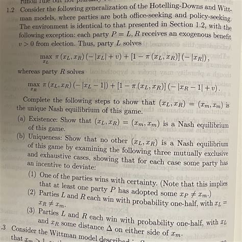 Solved 1.2 Consider the following generalization of the | Chegg.com