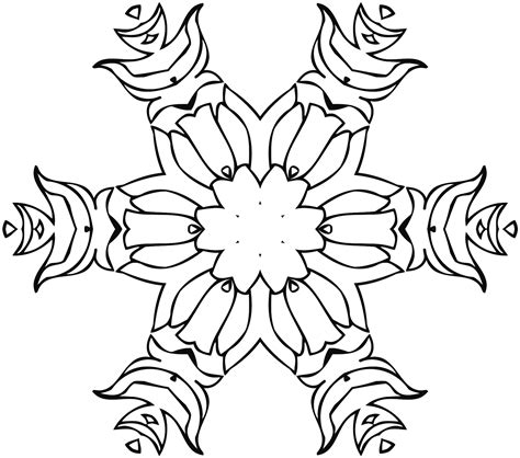 flower line art 5