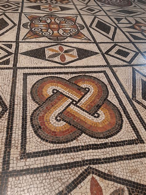 Rome Never Fell — Roman mosaic floor, from the Gallo-Roman Museum of...