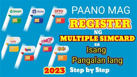 Paano Mag Register Ng Simcard How To Register Multiple Sim Youtube