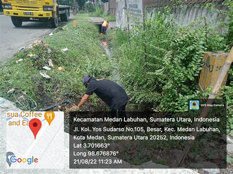 Galeri Foto Kecamatan Medan Labuhan Normalisasi Drainase Di Kelurahan