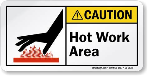 Hot Work Area Permit Signs MySafetySign